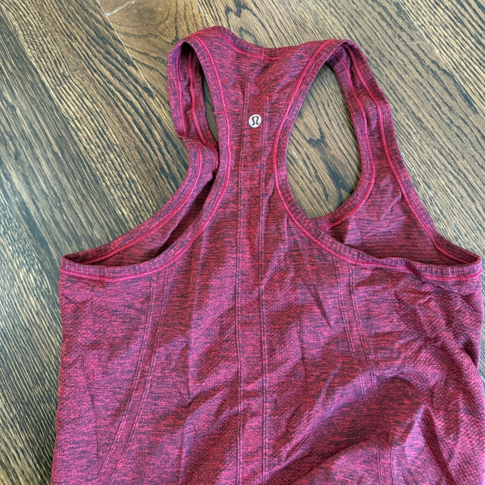 Lululemon Red Racerback Tank Top. Swiftly tech. Size 6